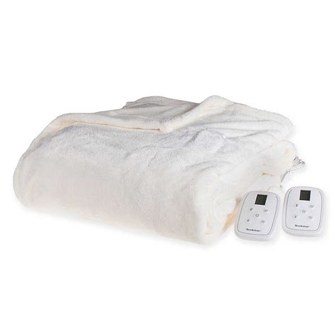 Some reviewers report controls are hard to use. . Brookstone heated blanket manual